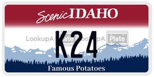 K24  license plate in ID