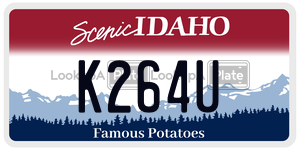K264U  license plate in ID