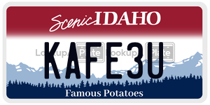 KAFE3U  license plate in ID