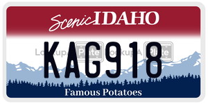 KAG918  license plate in ID