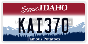 KAI370  license plate in ID