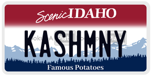 KASHMNY license plate in Idaho