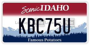 KBC75U  license plate in ID