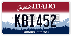 KBI452  license plate in ID
