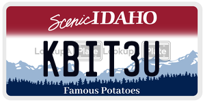 KBIT3U license plate in Idaho