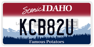 KCB82U  license plate in ID