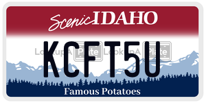 KCFT5U  license plate in ID