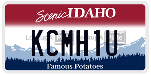 KCMH1U  license plate in ID