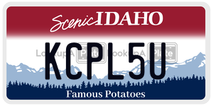 KCPL5U  license plate in ID
