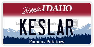KESLAR  license plate in ID