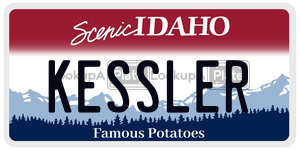 KESSLER  license plate in ID