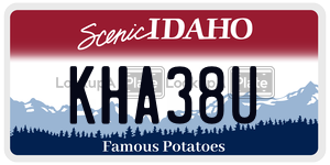 KHA38U  license plate in ID