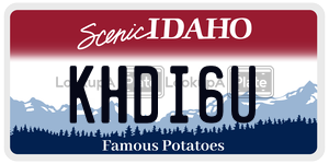 KHDI6U  license plate in ID