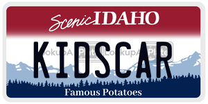 KIDSCAR  license plate in ID