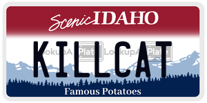 KILLCAT  license plate in ID