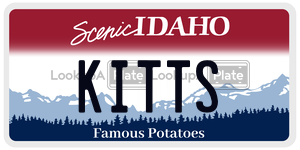 KITTS  license plate in ID