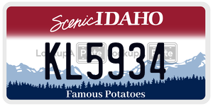 KL5934  license plate in ID