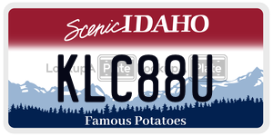 KLC88U  license plate in ID