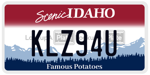 KLZ94U  license plate in ID