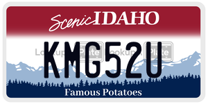 KMG52U  license plate in ID