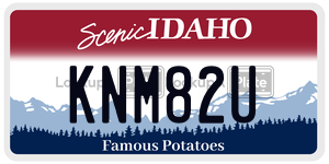 KNM82U  license plate in ID
