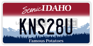 KNS28U  license plate in ID