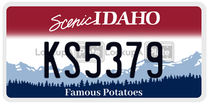 KS5379  license plate in ID