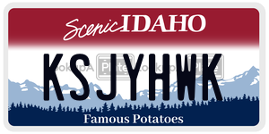 KSJYHWK  license plate in ID