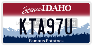 KTA97U  license plate in ID