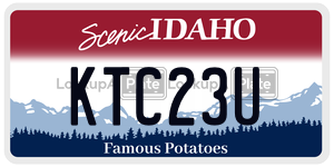 KTC23U  license plate in ID