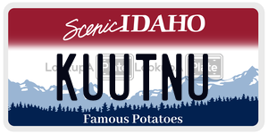 KUUTNU  license plate in ID