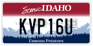 KVP16U  license plate in ID
