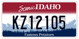 KZ12105  license plate in ID