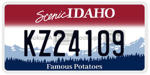 KZ24109  license plate in ID