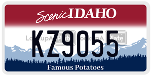 KZ9055  license plate in ID