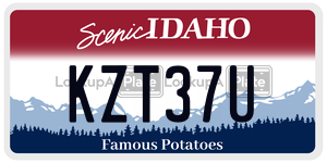 KZT37U  license plate in ID