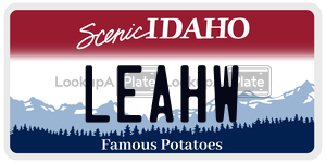 LEAHW  license plate in ID