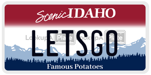 LETSGO  license plate in ID