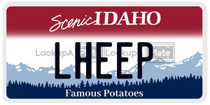 LHEEP  license plate in ID