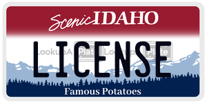 LICENSE  license plate in ID