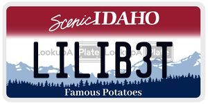 LILIB3T  license plate in ID