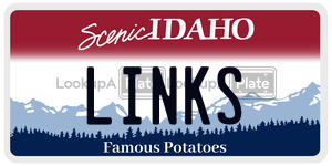 LINKS  license plate in ID