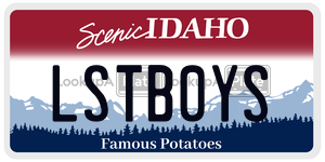 LSTB0YS  license plate in ID