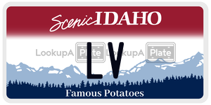 LV  license plate in ID