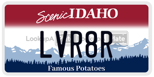 LVR8R  license plate in ID