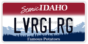 LVRGLRG  license plate in ID