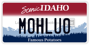 M0HLU0  license plate in ID