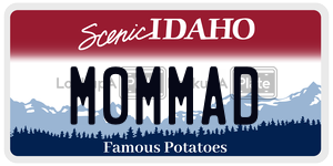 M0MMAD  license plate in ID