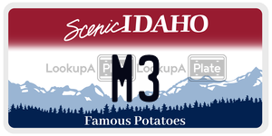 M3  license plate in ID