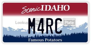 M4RC  license plate in ID